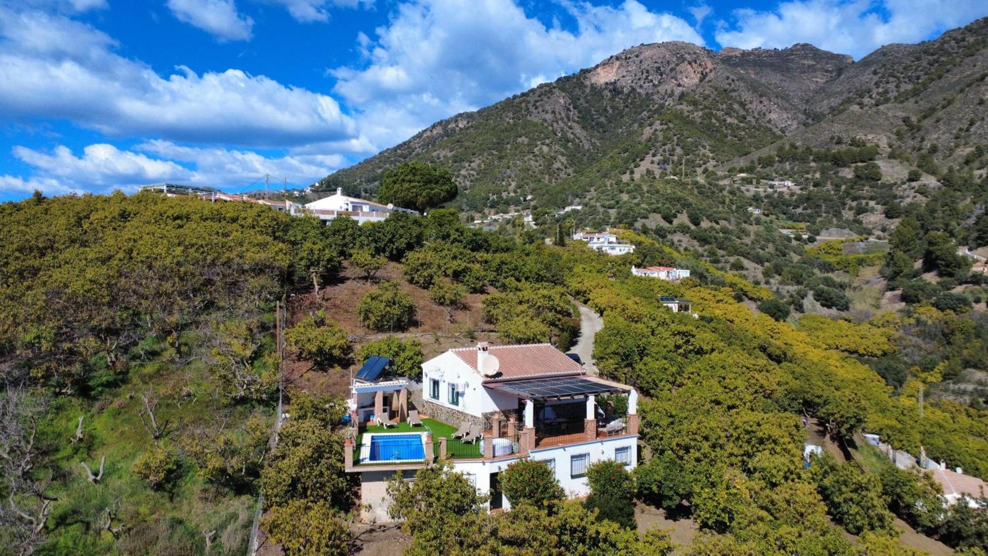Villa En Frigiliana Con Piscina, Jacuzzi Y Espectaculares Vistas Exterior photo